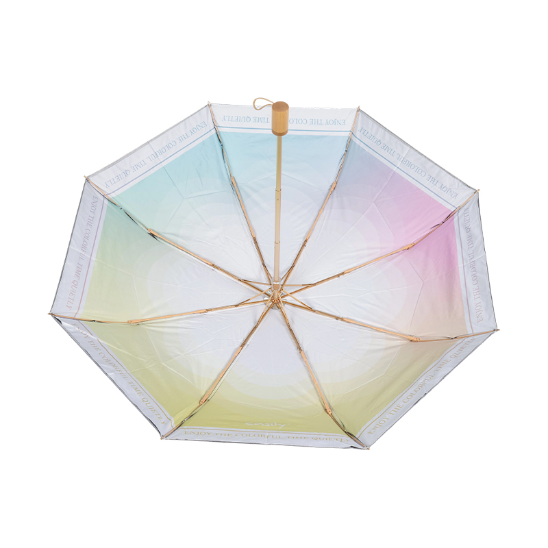Unique2-In-1 Design,3 Fold Silver Coated Umbrella,Foldable Into Tote Bag