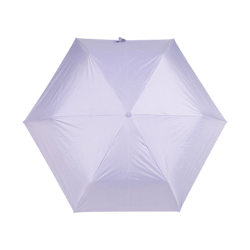Simple Macaron Solid-Color 3 Fold Umbrella
