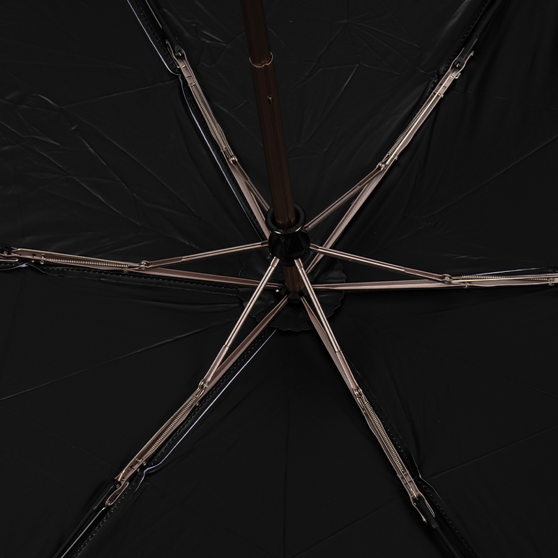Black Glue Coated Folding Sun Umbrella