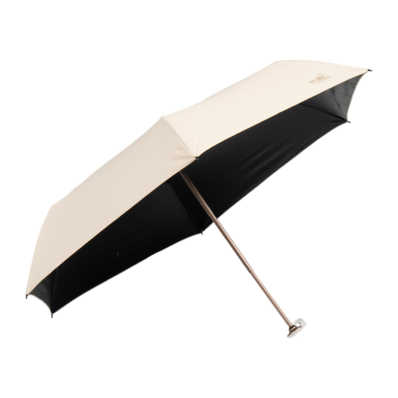 Black Glue Coated Folding Sun Umbrella