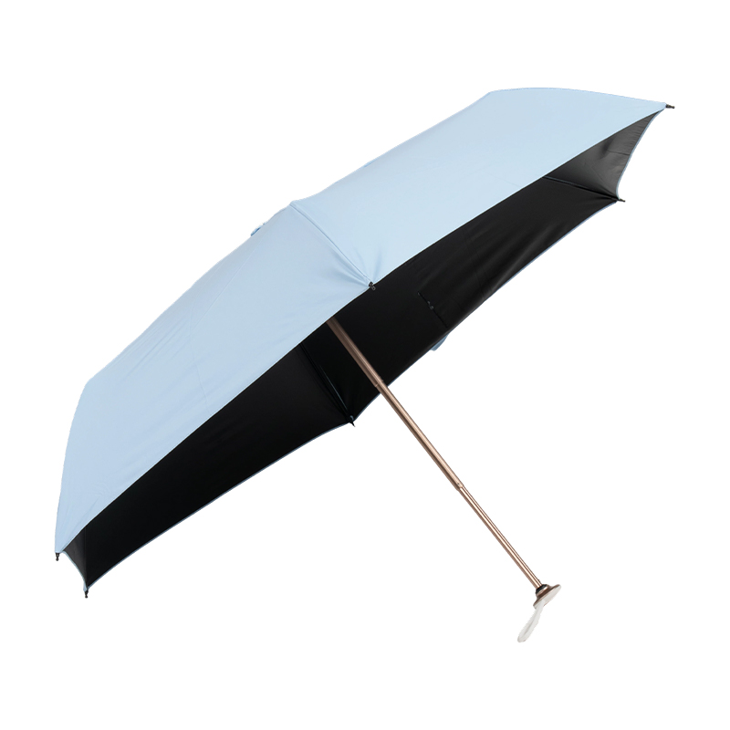Black Glue Coated Folding Sun Umbrella