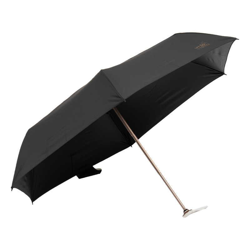 Black Glue Coated Folding Sun Umbrella