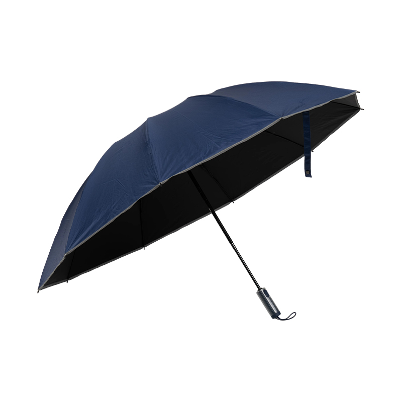 Automtic reverse reflective folding umbrella