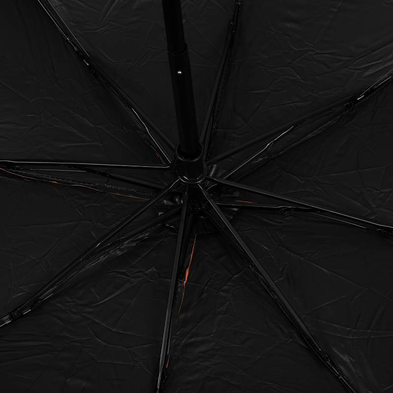 Simple Gradient-Color Black Glue Folding Umbrella