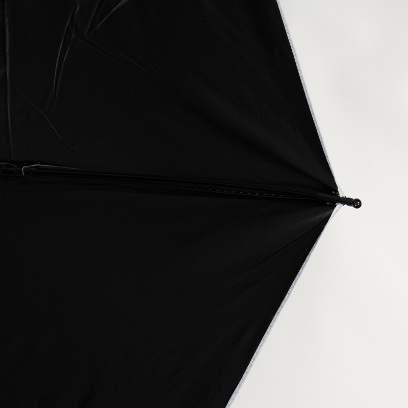 Simple Gradient-Color Black Glue Folding Umbrella