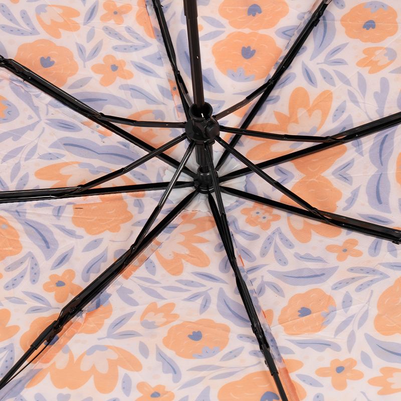 Simple Small Floral Folding Umbrella
