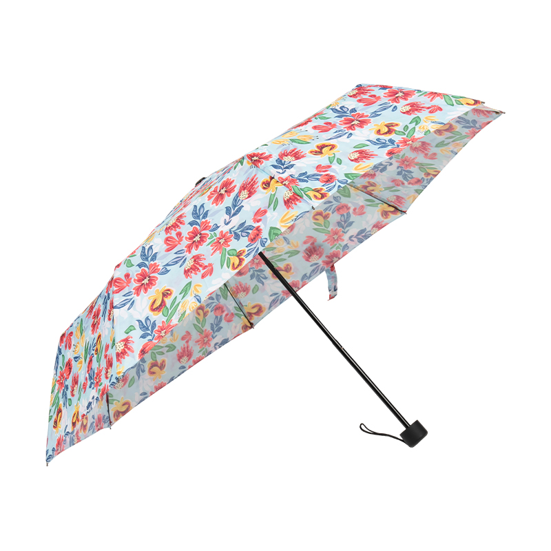 Simple Small Floral Folding Umbrella