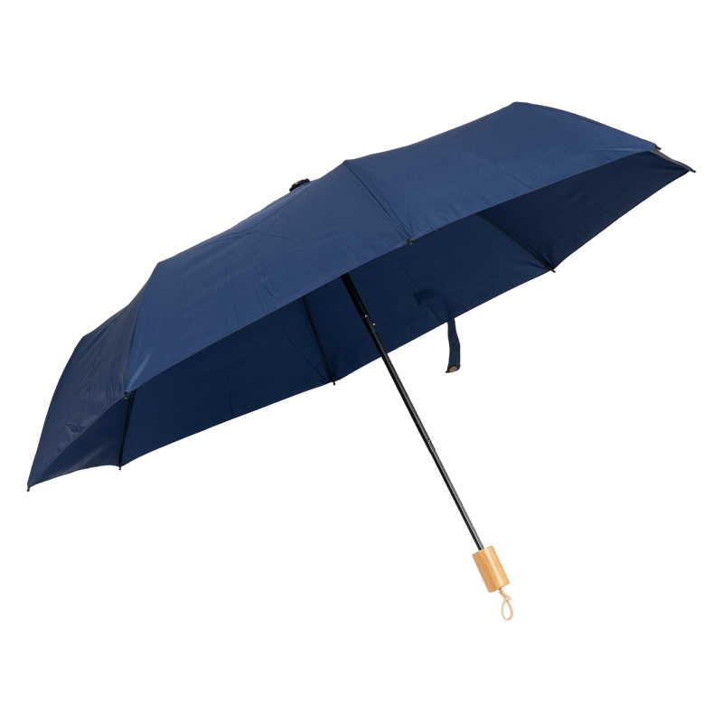 Simple Fold Umbrella With Wooden Handle