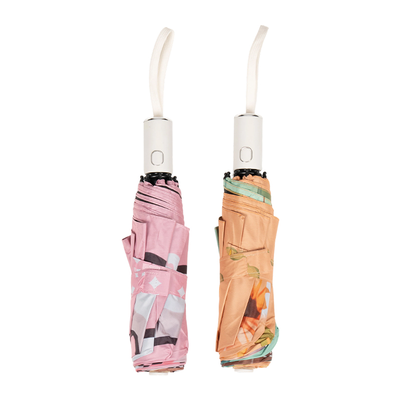 Automatic Printed Design 3 Fold Umbrella