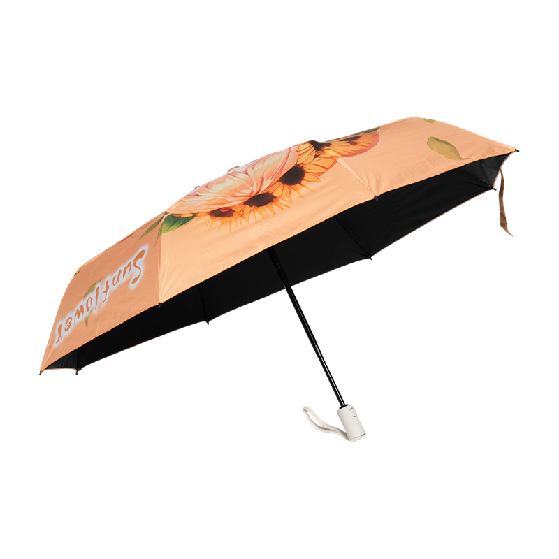 Automatic Printed Design 3 Fold Umbrella