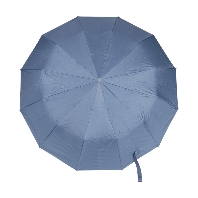 Upgraded 12-Rib Double-Keel Windproof Folding Umbrella