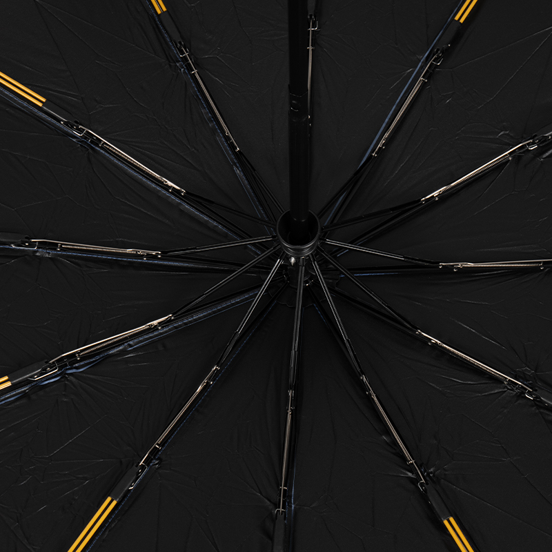Upgraded 12-Rib Double-Keel Windproof Folding Umbrella