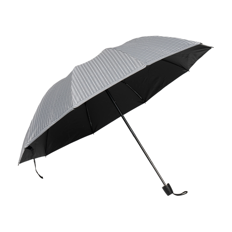 Classic Stripe 3 Fold Sun&Rain Umbrella