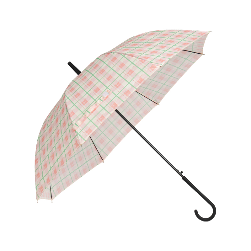 Fresh Floral&Plaid Gift Umbrella