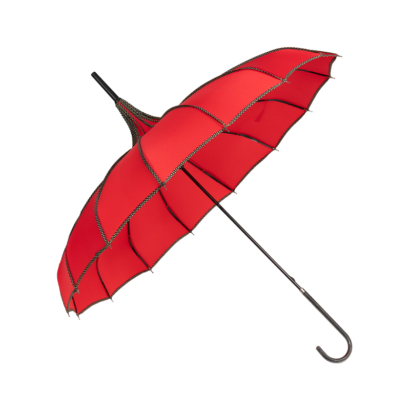 Red Pagoda-Shaped Gift Umbrella