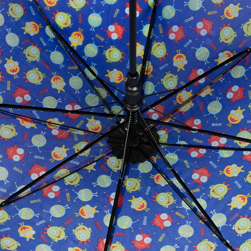 Printed straight auto open kids umbrella