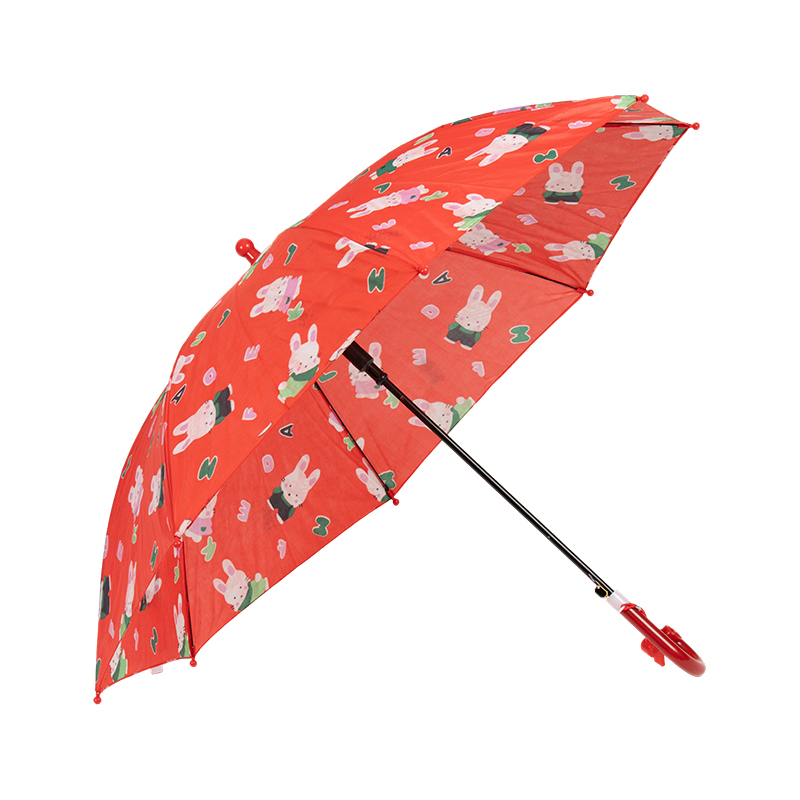 Printed straight auto open kids umbrella