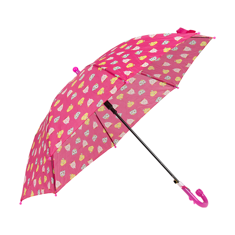 Printed straight auto open kids umbrella
