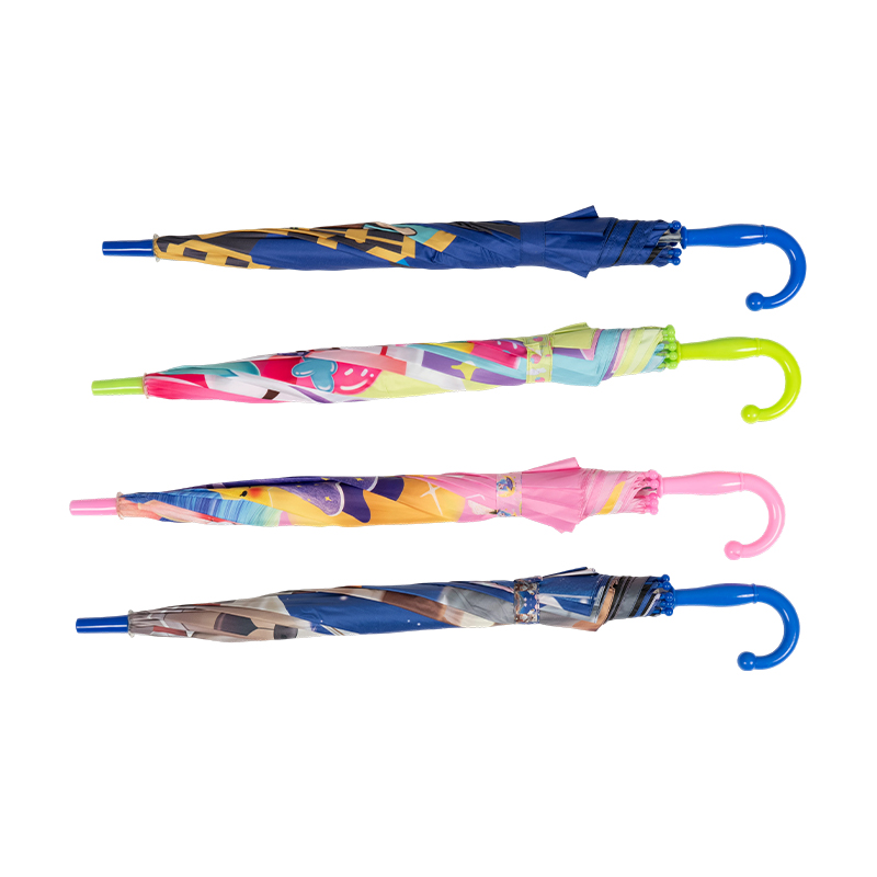 Auto open kids umbrella with black coating