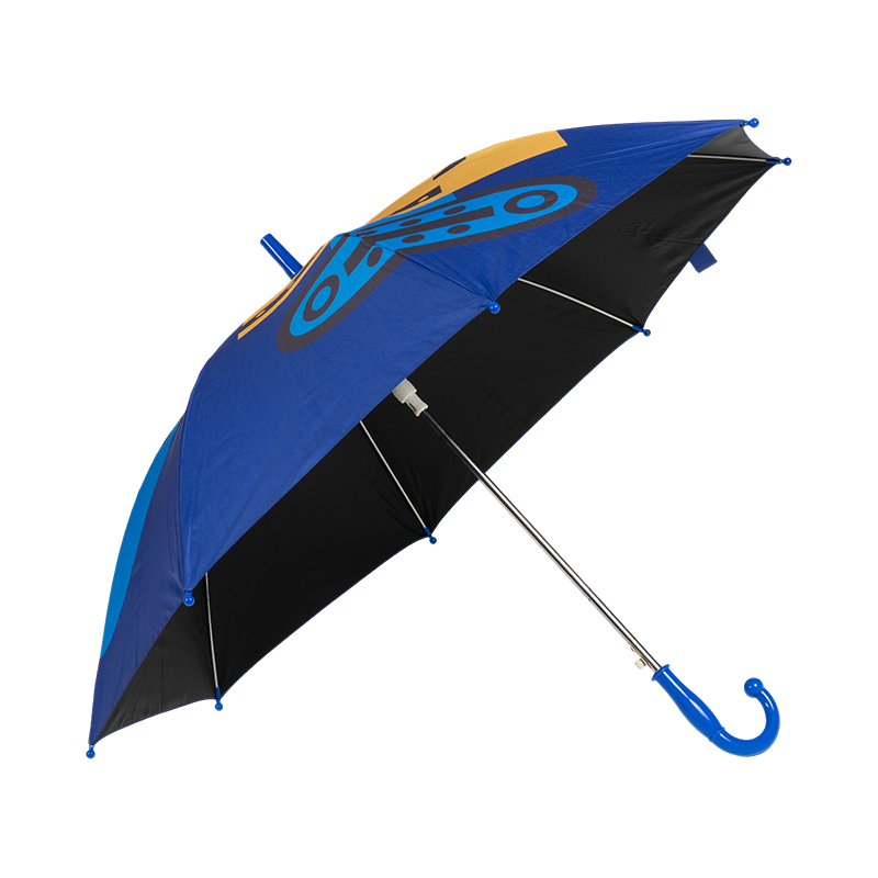 Auto open kids umbrella with black coating