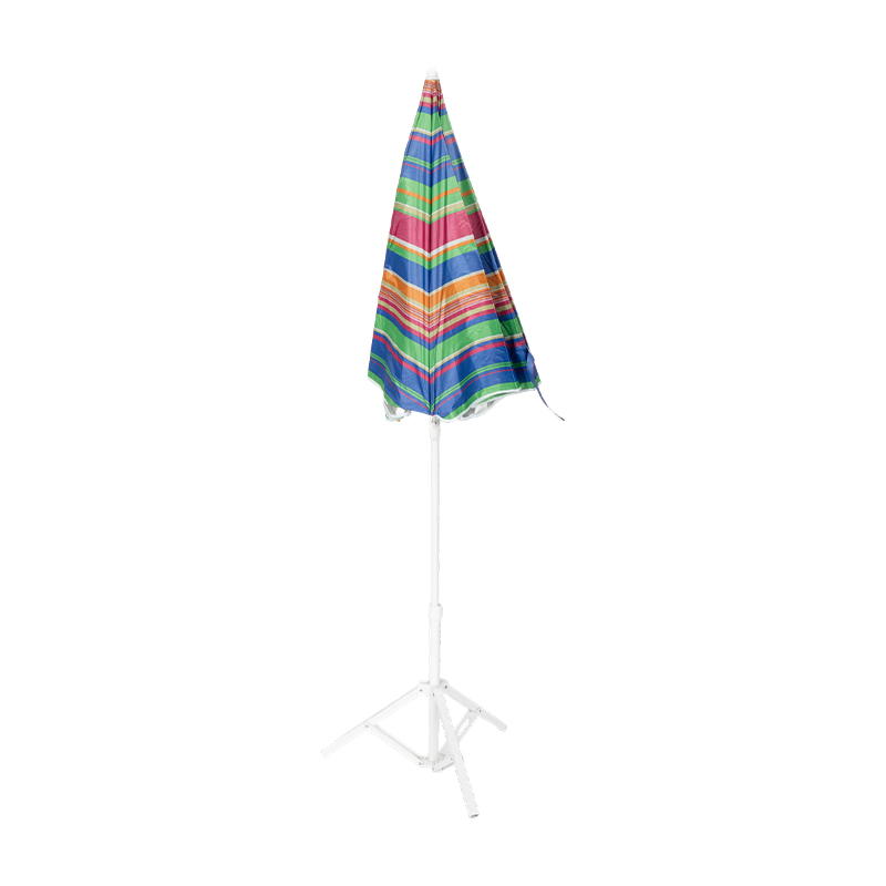 Classic Colorful Striped Beach Umbrella