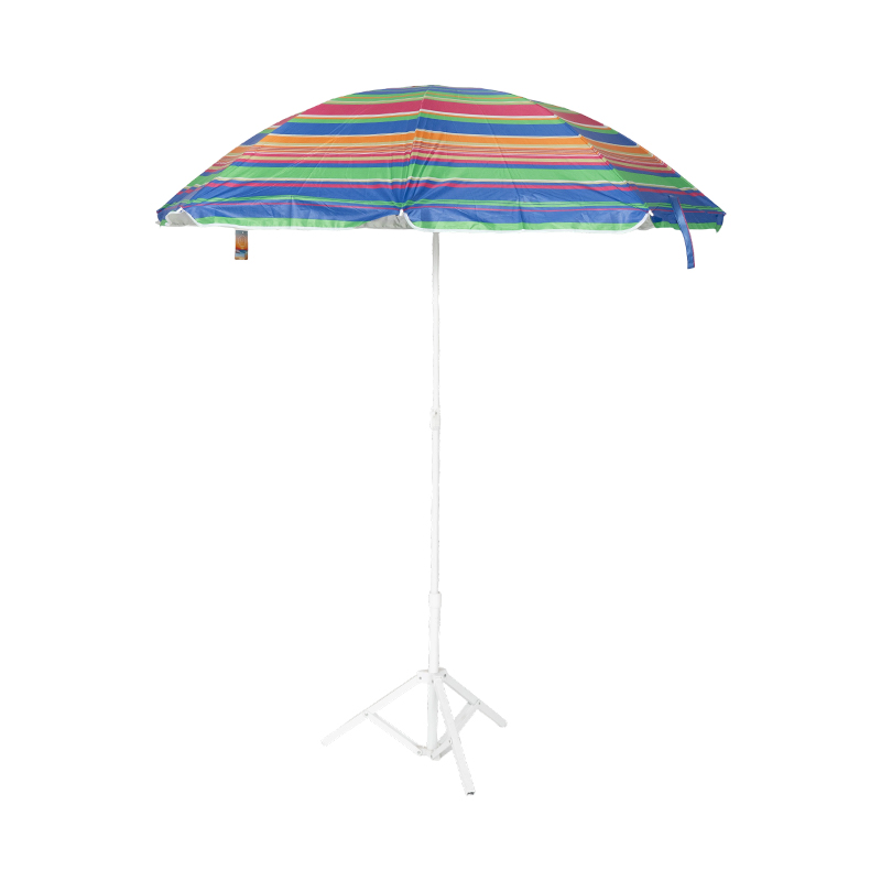 Classic Colorful Striped Beach Umbrella