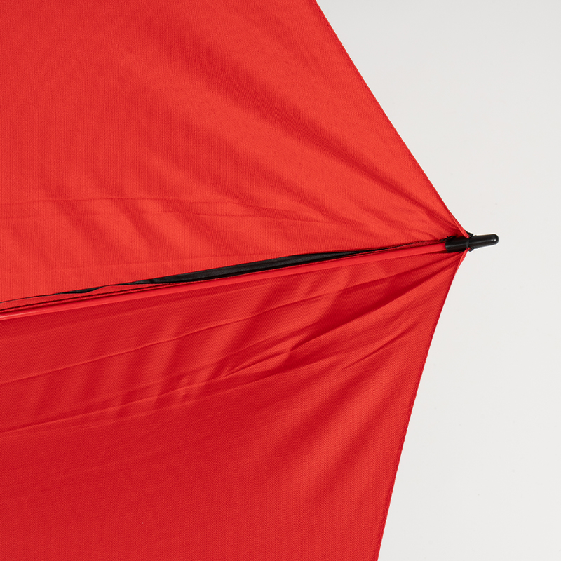 Black Outside Red Inside Classic Curved Handle Golf Umbrella