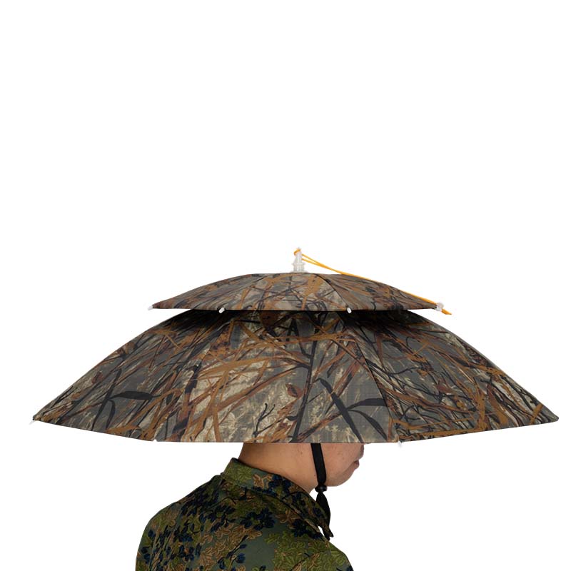 Double-Layer Wearable Umbrella Hat