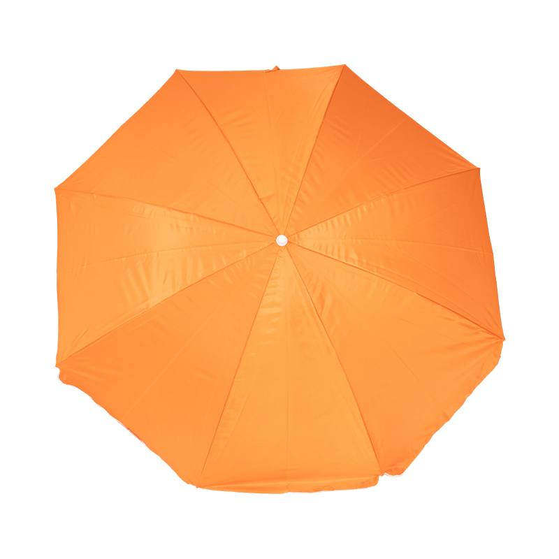 Orange Aluminum pole outdoor sun umbrella