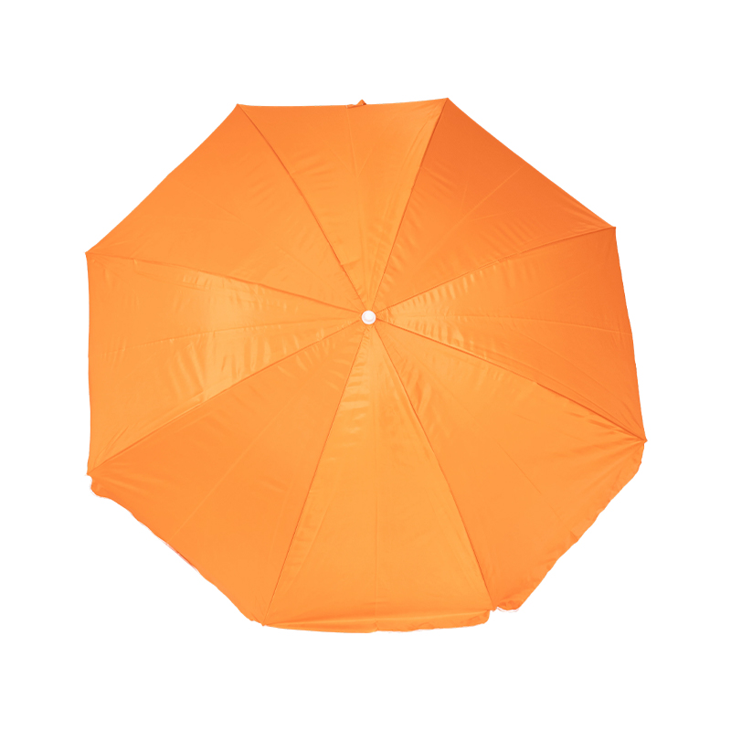 Orange Outdoor Aluminum-Pole Beach Umbrella