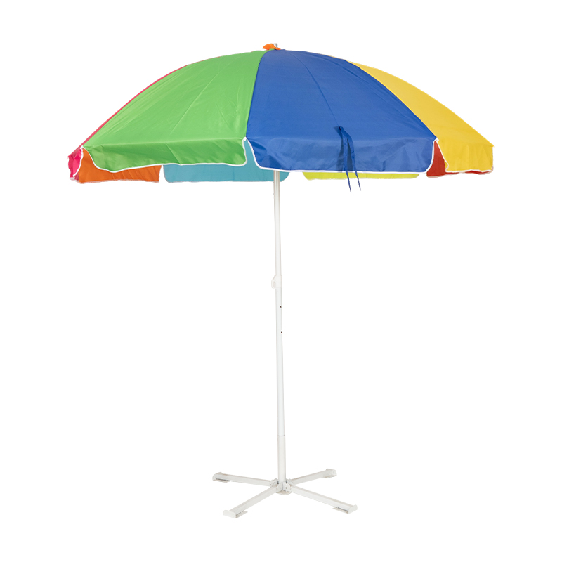 Multicolor Rainbow Outdoor Sun Umbrella