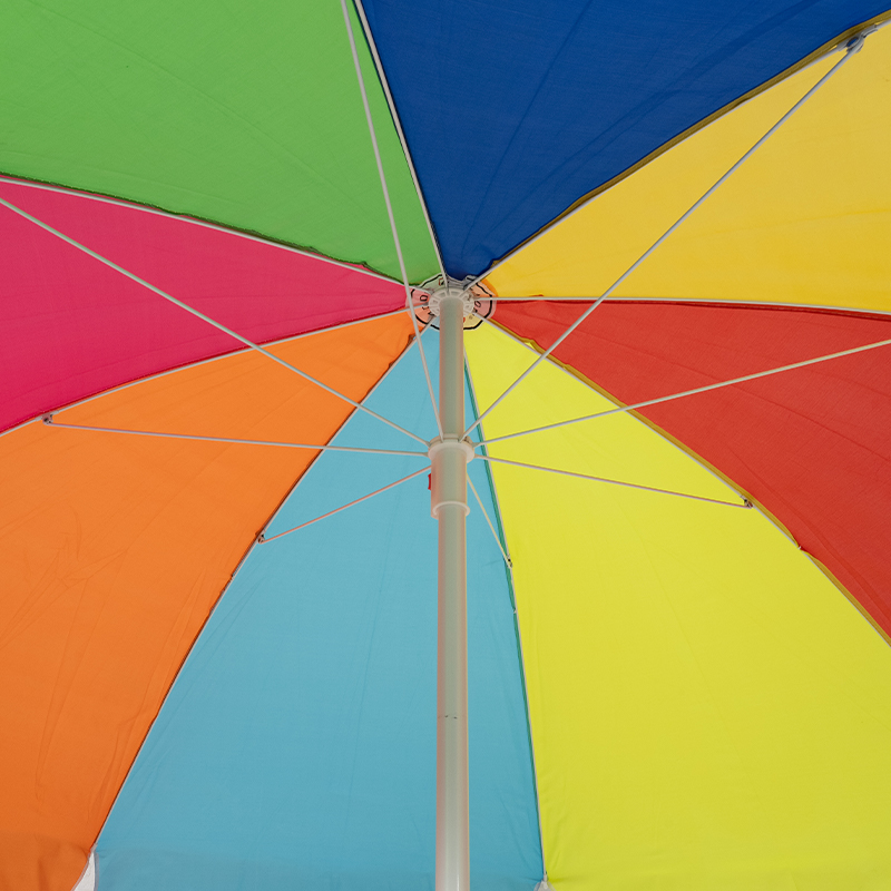 Multicolor Rainbow Outdoor Sun Umbrella