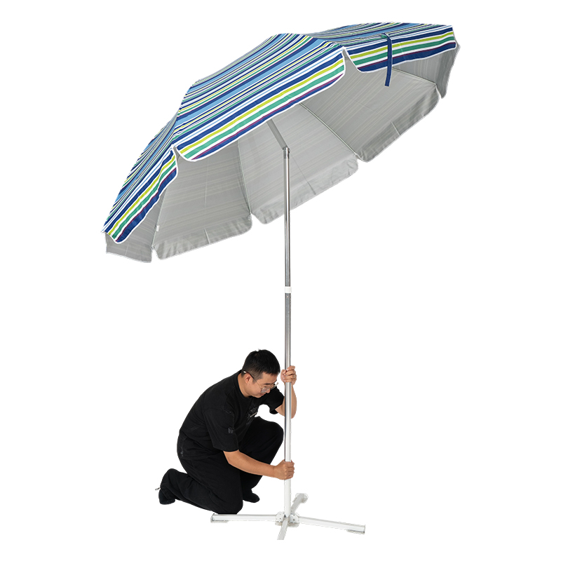 Colorful Striped Outdoor Beach Umbrella