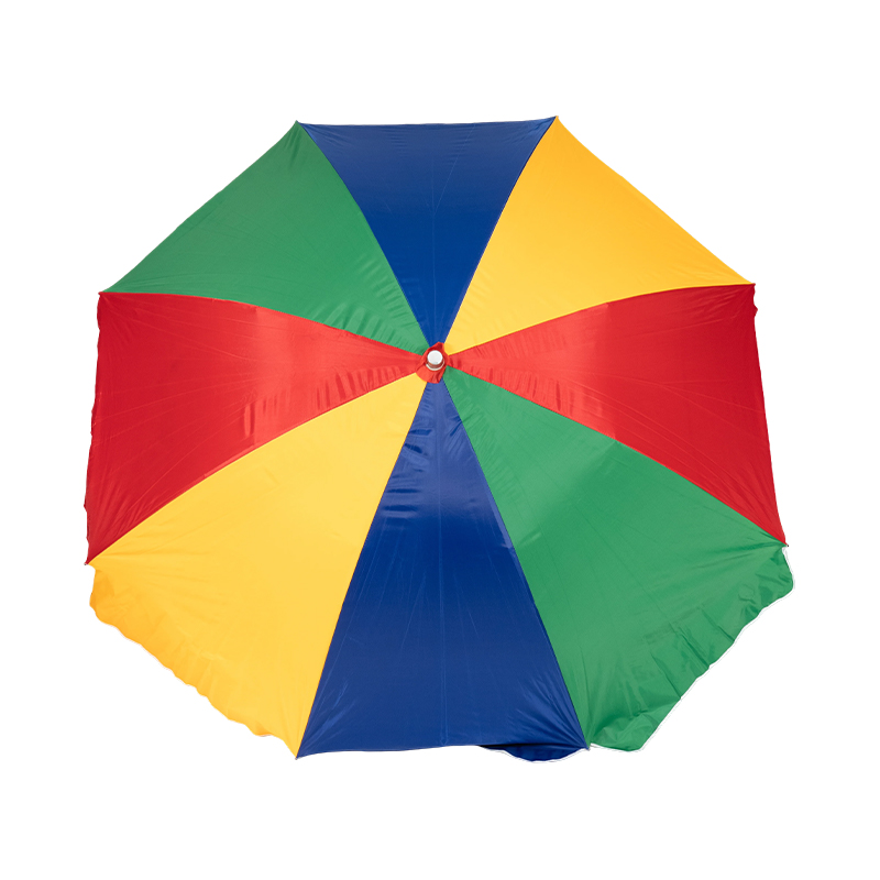 Double Ribs Silver Coated Outdoor Beach Umbrella
