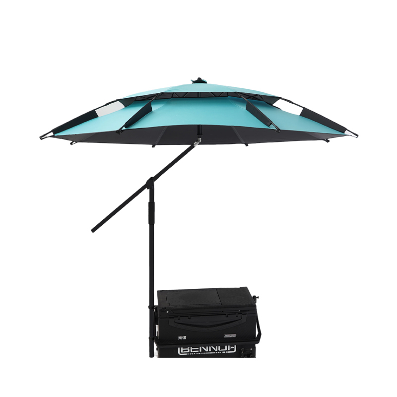 Articulated-Arm Rotating Clamp-Mount Fishing Umbrella