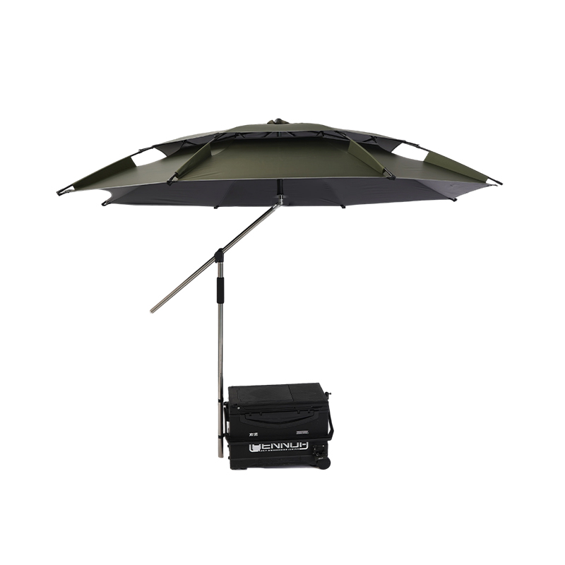 Articulated-Arm Rotating Clamp-Mount Fishing Umbrella